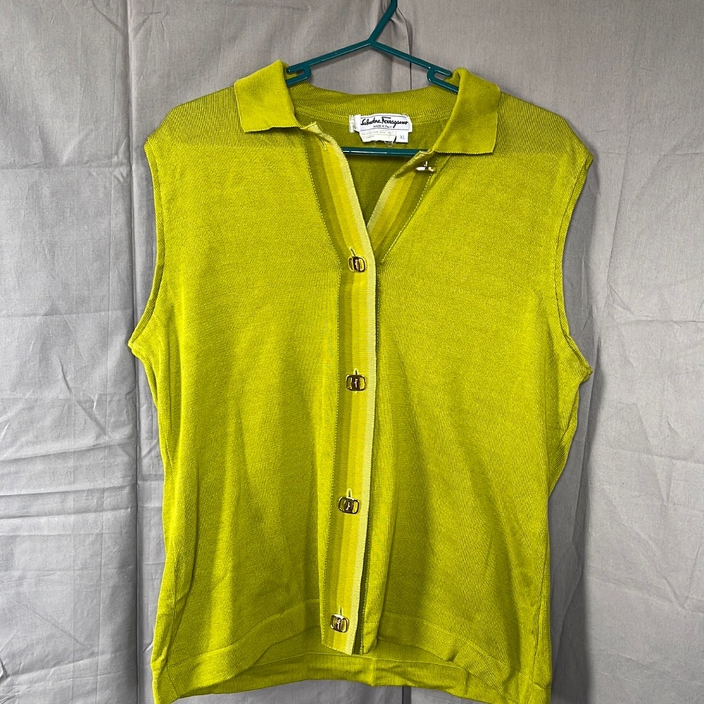 Salvatore Ferragamo tank and sweater set